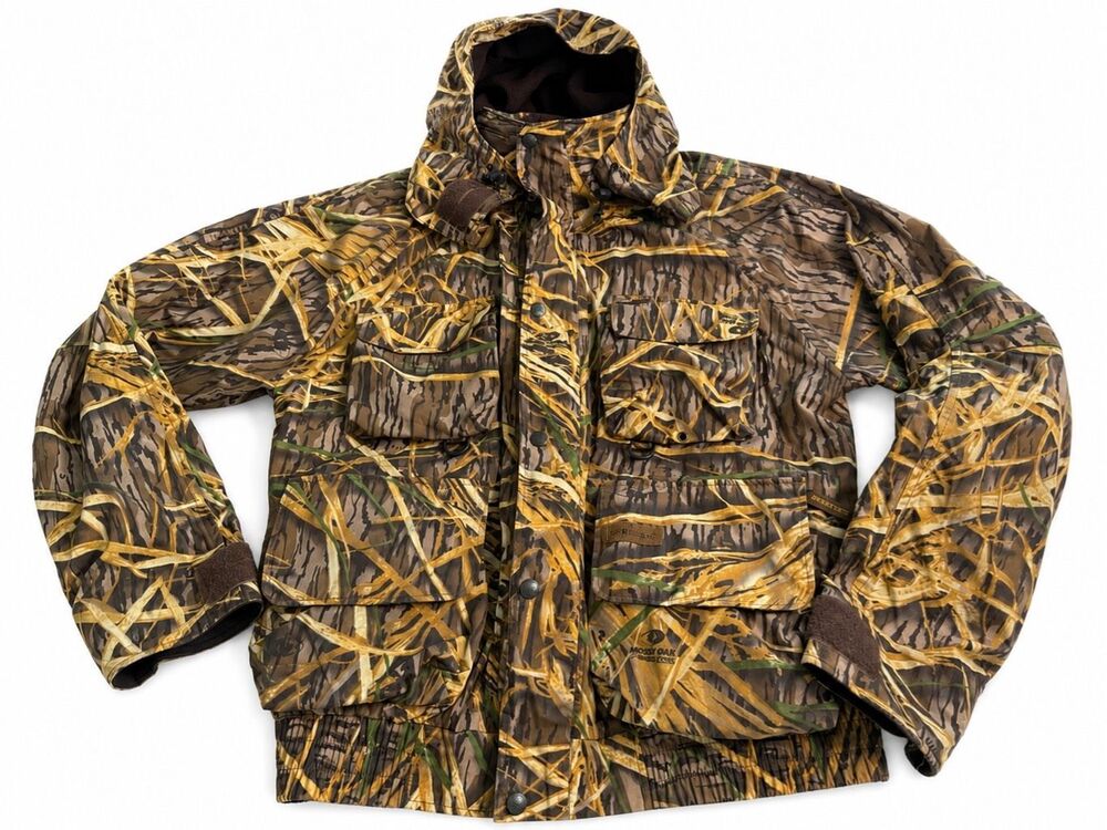 Herter’s 2-in-1 Camo Waterfowl Hunting Jacket Water Resistant Men’s Size XL Tall